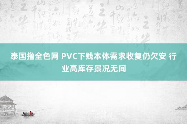 泰国撸全色网 PVC下贱本体需求收复仍欠安 行业高库存景况无间